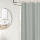 RT Designer Collection Bliss Waffle Shower Curtain 70" x 72" Grey