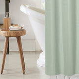 RT Designer Collection Bliss Waffle Shower Curtain 70" x 72" Sage