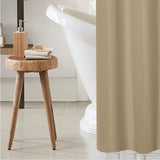 RT Designer Collection Bliss Waffle Shower Curtain 70" x 72" Taupe