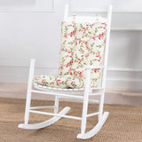 Ellis Vintage Stylish Medium Scale Printed Vine Pattern Ties to Secure Rocker Set 18"x24" Pecan
