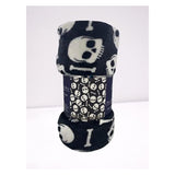 Plazatex Skull Bones Micro Plush Decorative Halloween Throw Blanket  50" X 60" Black And White