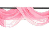 Olivia Gray Celine Decorative Sheer Curtain Scarf for Bedroom, Kitchen, Living Room, Dining Room & More - Machine Washable Sheer Curtain Drape Scarf - 55-inch x 216-inch