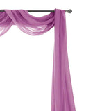 Olivia Gray Celine Decorative Sheer Curtain Scarf for Bedroom, Kitchen, Living Room, Dining Room & More - Machine Washable Sheer Curtain Drape Scarf - 55-inch x 216-inch