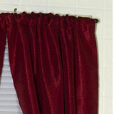 Carnation Home Fashions "Lauren" Diamond-Piqued, 100% Polyester Window Curtain - 34x54"