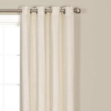 Saturday Knight Ltd Sacai Geometric Woven Jacquard Window Grommet Panel - Natural