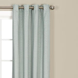 Saturday Knight Ltd Sacai Geometric Woven Jacquard Window Grommet Panel - Aqua