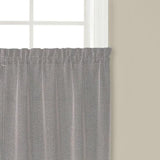 Saturday Knight Ltd Nelson Versatile Tailored Window Tier - 2 Piece - Silver