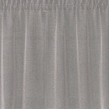Saturday Knight Ltd Nelson Versatile Tailored Window Tier - 2 Piece - Silver