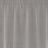 Saturday Knight Ltd Nelson Versatile Tailored Window Tier - 2 Piece - Silver