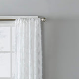 Saturday Knight Ltd Edge Diamond Shaped Window Panel With 1.5" Rod Pocket - White