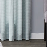 SKL Home Saturday Knight Ltd Maeve Sophisticated Yarn Dyed Woven Horizontal Pattern SunSafe Window Panel - Sage