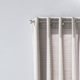 SKL Home Saturday Knight Ltd Maeve Sophisticated Yarn Dyed Woven Horizontal Pattern SunSafe Window Panel - Gray