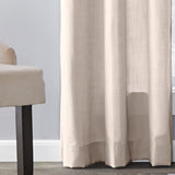 SKL Home Saturday Knight Ltd Raine Light Filtering Sophisticated SunSafe Window Curtain Panel - Linen