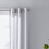 SKL Home Saturday Knight Ltd Raine Light Filtering Sophisticated SunSafe Window Curtain Panel - Dove Gray