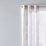 SKL Home Saturday Knight Ltd Kali Sophisticated Design And Slub-Weave Fabric SunSafe Window Panel - Dove Gray