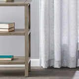 SKL Home Saturday Knight Ltd Salvatore Sophisticated Design And Slub-Weave Fabric SunSafe Window Panel - Dove Gray