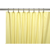 Carnation Home Fashions Premium 4 Gauge Vinyl Shower Curtain Liner with Weighted Magnets and Metal Grommets - 72x72"