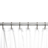 Carnation Home Fashions Premium 4 Gauge Vinyl Shower Curtain Liner with Weighted Magnets and Metal Grommets - 72x72"