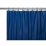 Carnation Home Fashions 3 Gauge Vinyl Shower Curtain Liner with Weighted Magnets and Metal Grommets - 72x72"