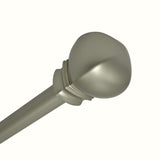 Versailles Vogue Steel Heavy Duty Curtain Rod Set for Windows with Ball Finial Pewter