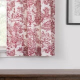 Ellis Curtain Victoria Park Toile Room Darkening Rod Pocket Window Curtain Panel with Ties