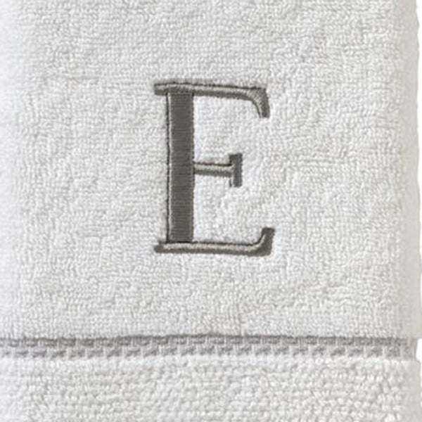 SKL Home By Saturday Knight Ltd Casual Monogram Hand Towel Set E - 2-Count - 16X