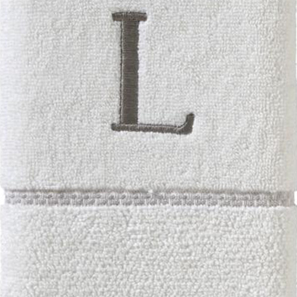 SKL Home By Saturday Knight Ltd Casual Monogram Hand Towel Set L - 2-Count - 16X