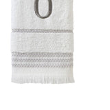SKL Home By Saturday Knight Ltd Casual Monogram Hand Towel Set O - 2-Count - 16X26", White