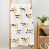 You Are My Sunshine Micro Plush All Season Throw 50" x 70" Yellow by Plazatex
